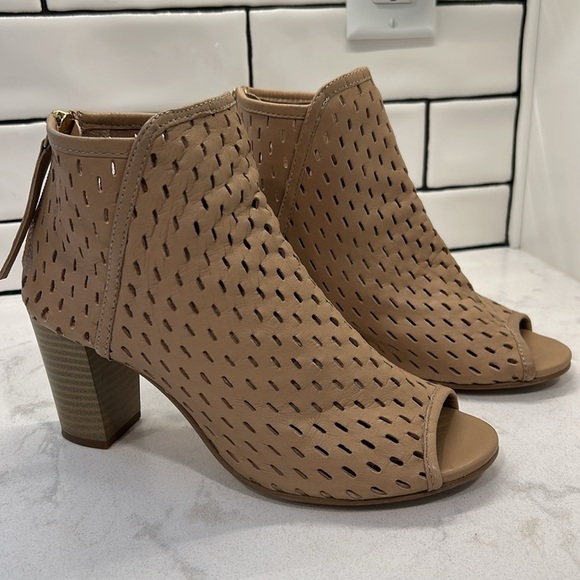 Dune London Jonah Womens Leather Open Toe Ankle Boot Sz 39 US 8 - Picture 3 of 16